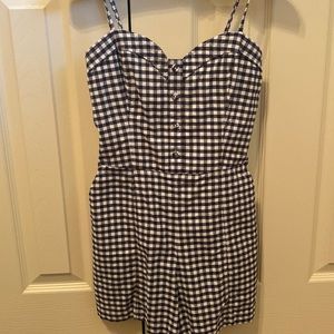 Abercrombie short blue and white jumper